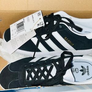 Adidas Gazelle Men's Black and White Sneakers